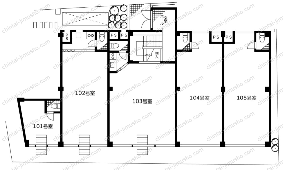 キャッスル並木の間取図