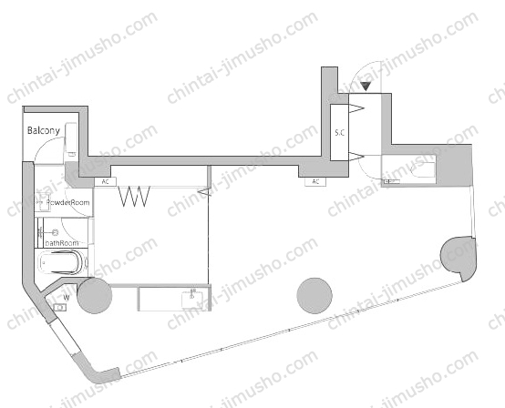 TheRoom等々力 EASTの間取図