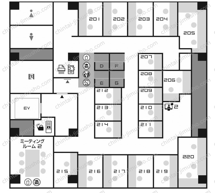 多摩川新宿ビル／ワイムビジネスプラザ新宿御苑の間取図