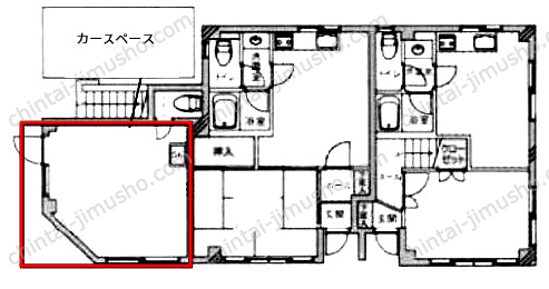 （仮称）亀有4丁目貸店舗の間取図