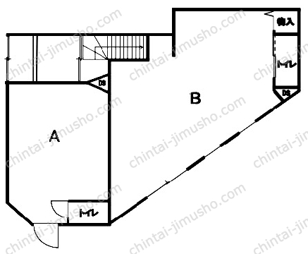 （仮称）亀有3丁目貸店舗の間取図