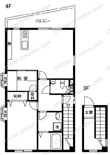 紺屋ビルの間取図