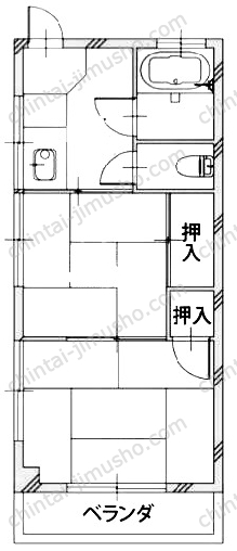 小川マンションの間取図