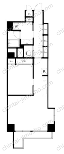 マンション広尾台の間取図
