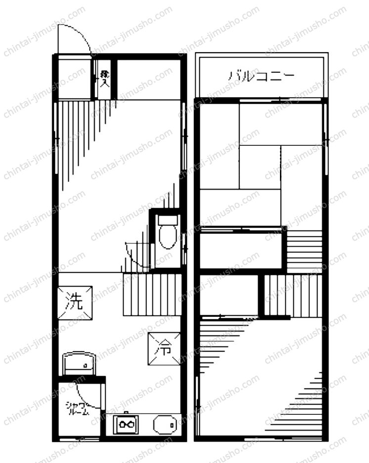 松が丘2丁目戸建ての間取図