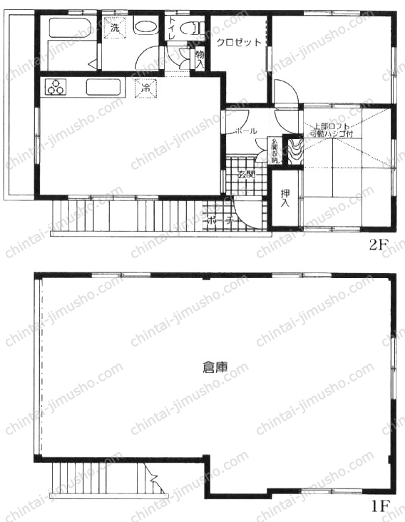 （仮称）南花畑2丁目貸店舗事務所の間取図