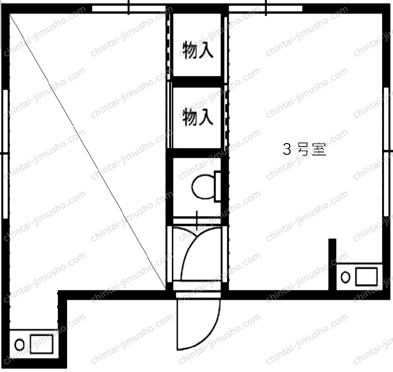 谷中ハウスの間取図