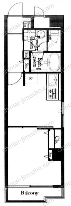 キャッスルマンション西新宿の間取図