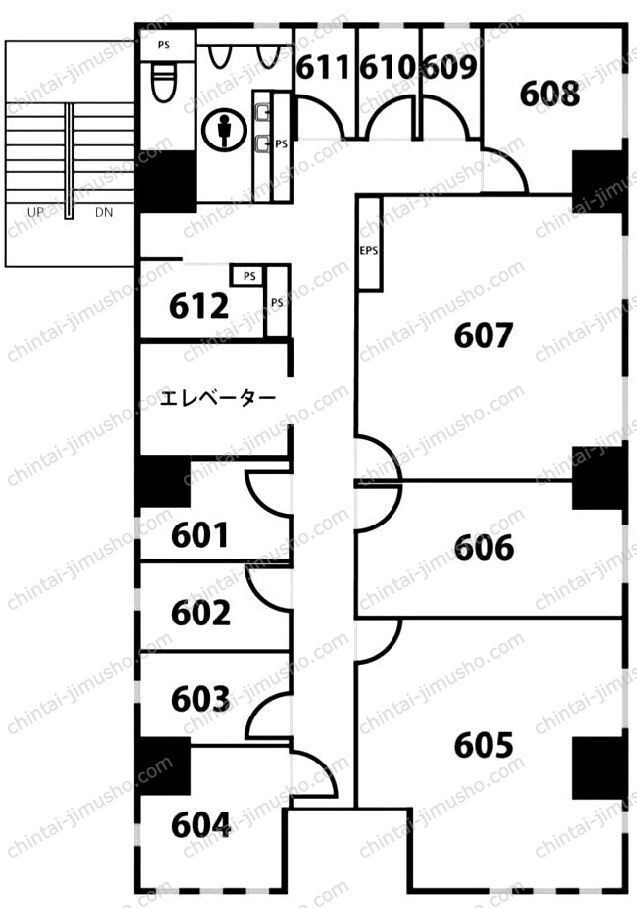 天翔オフィス麻布十番の間取図
