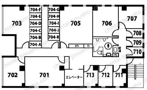 天翔オフィス上野末広町の間取図