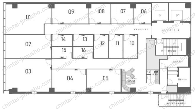 H1O西新宿の間取図
