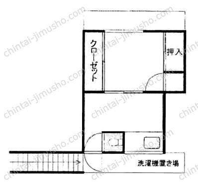 若林荘の間取図