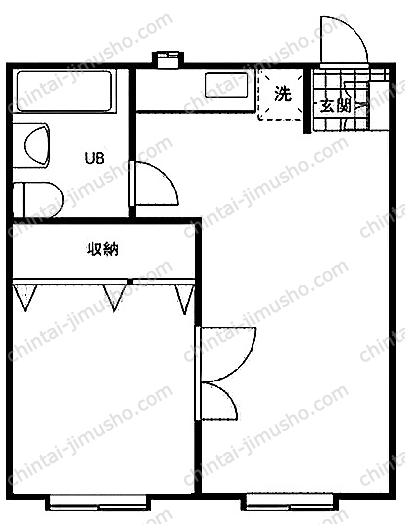 高輪マンションの間取図