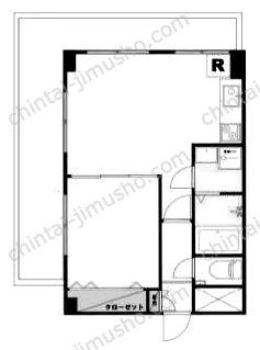 月村マンションNo.33の間取図