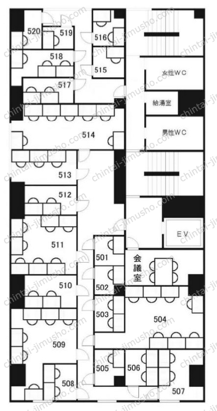 日工薬会館ビルの間取図