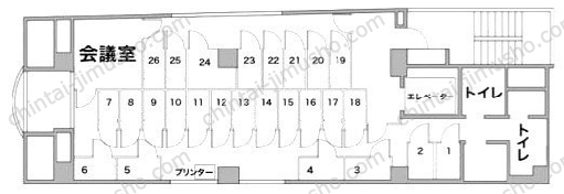 陶香堂ビル／赤坂見附ライズオフィスの間取図