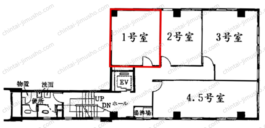 矢板ビルの間取図