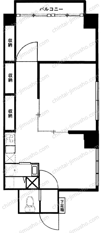 赤坂ヴィラージュの間取図
