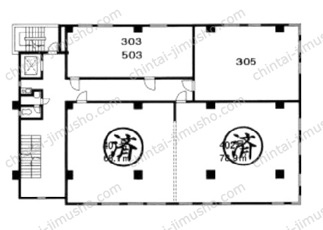 AS湊町ビルの間取図