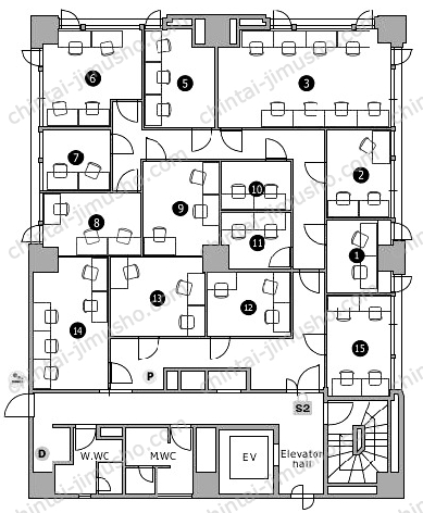 キンガビル／THE HUB横浜関内の間取図