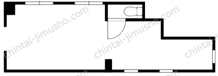 横浜久保町店舗の間取図