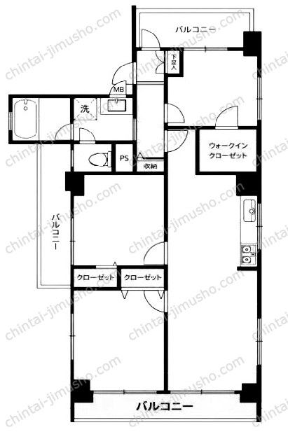 南池袋ローヤルコーポの間取図
