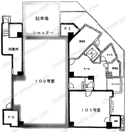 山楽ビルの間取図