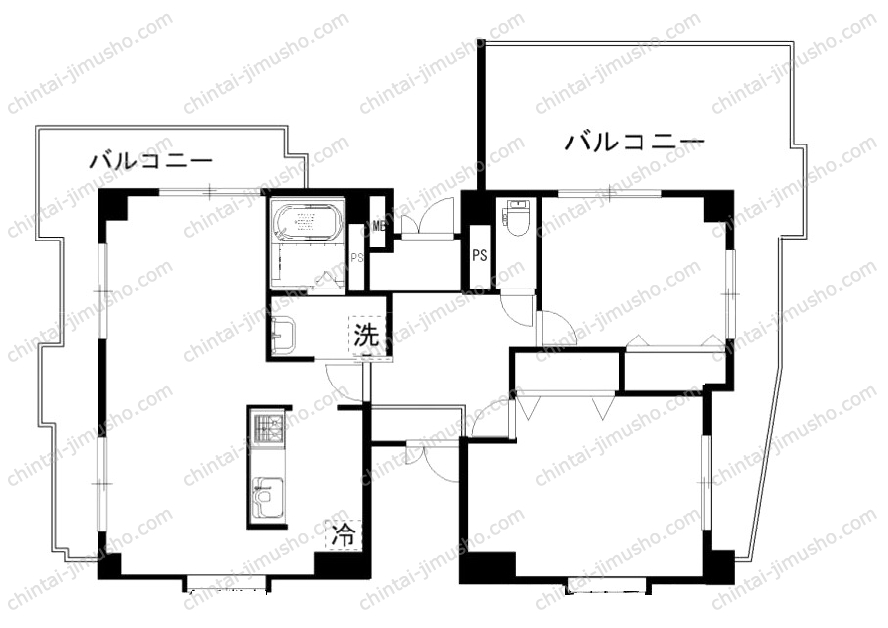 紅谷ビルの間取図