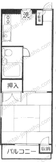 大倉山ハイツの間取図