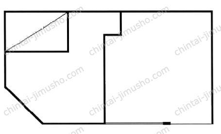南仲通店舗の間取図