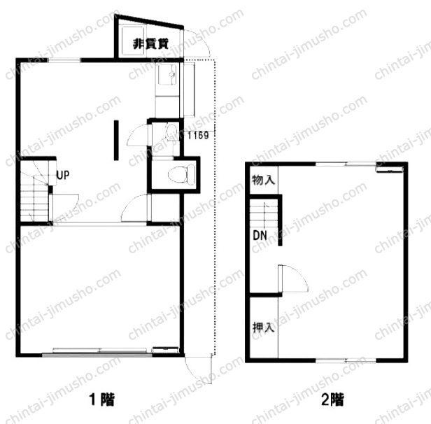 平井2丁目貸店舗事務所の間取図