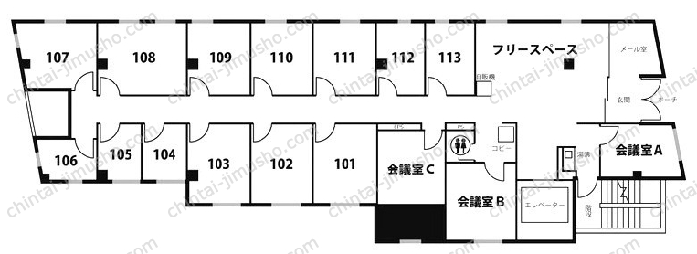 天翔オフィス池袋西口ANNEXの間取図
