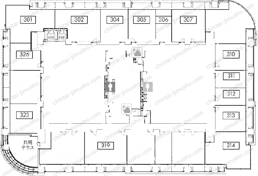 麻布台ヒルズ　レジデンスB（S-Office）の間取図