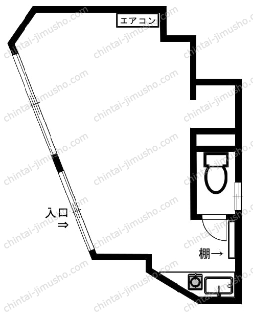 拓信ビルの間取図