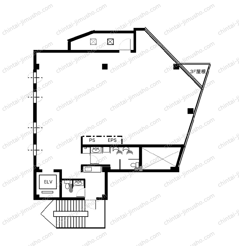 オフィス21ビルの間取図