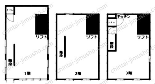 扇3丁目倉庫の間取図