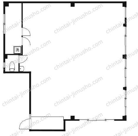 バレエハウスの間取図