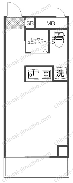 目黒フラットの間取図