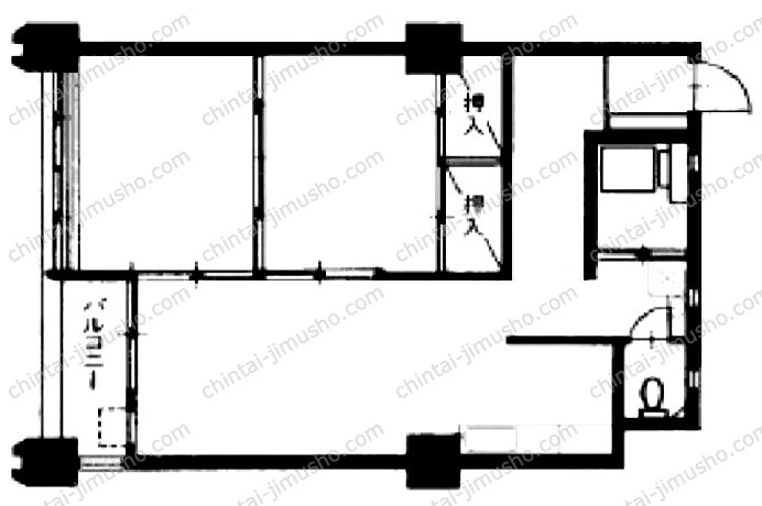 升本マンションの間取図