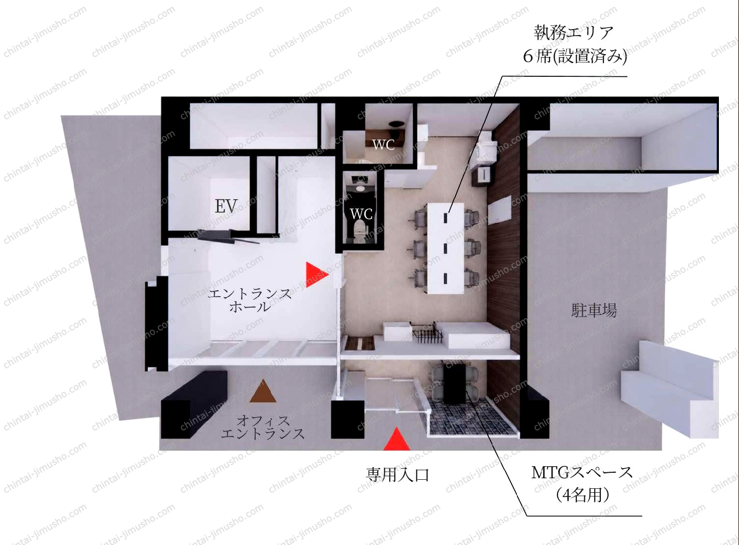 サンライズ長井ビルの間取図