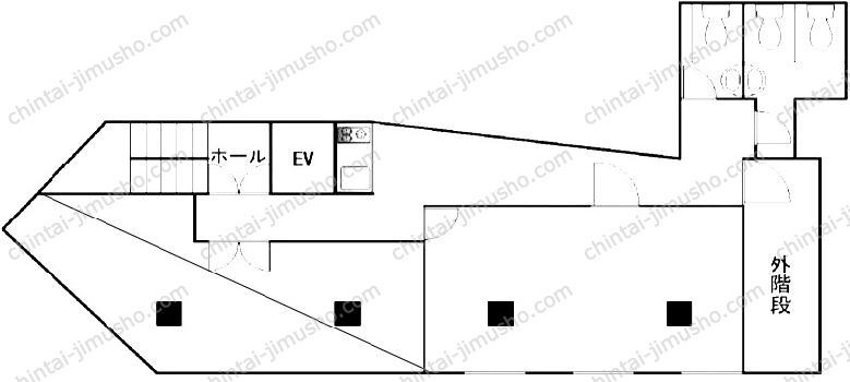 新井屋本店ビルの間取図