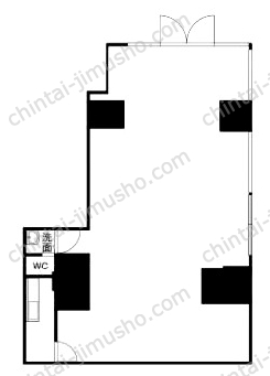 Yフラット貝塚の間取図