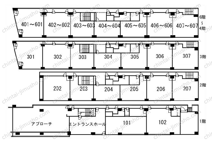 大宮大鷹ビルの間取図