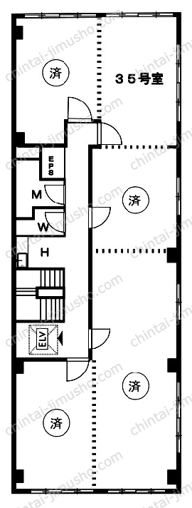 喜助新千代田ビルの間取図