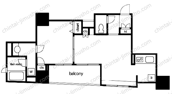 VORT銀座residenceの間取図