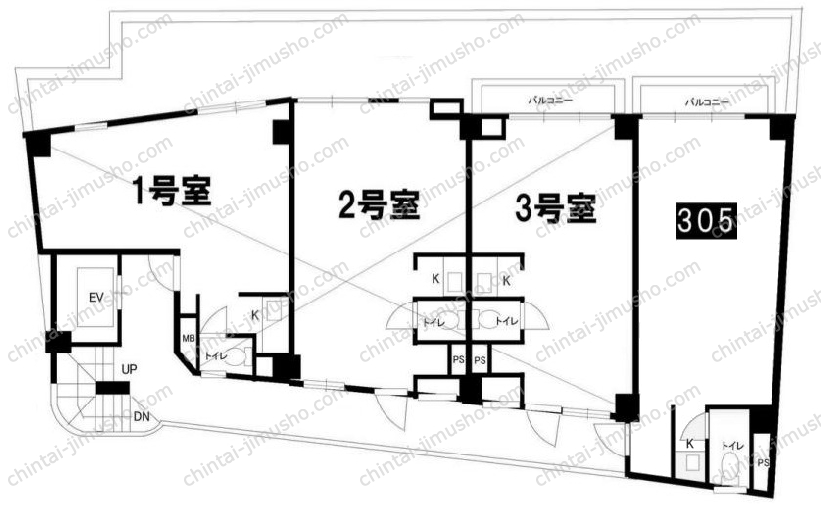 第三叶ビルの間取図
