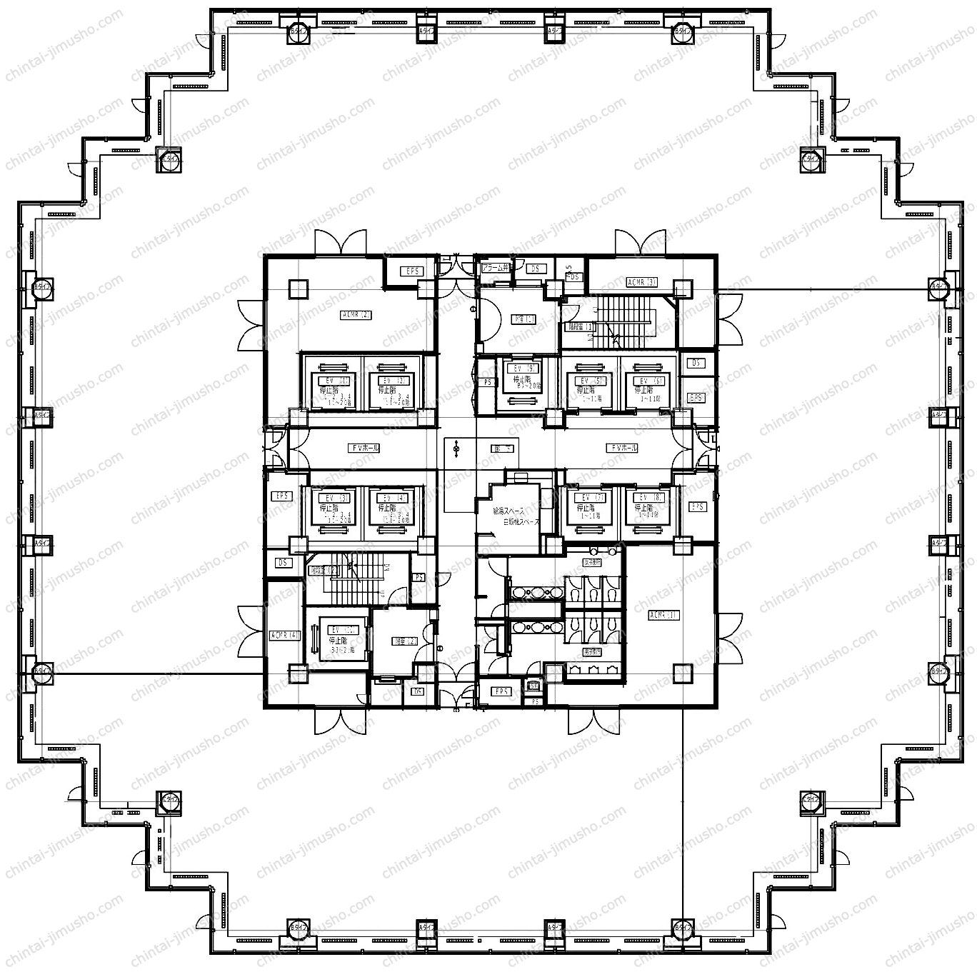 青海フロンティアビルの間取図