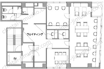 港ビル4階の間取図