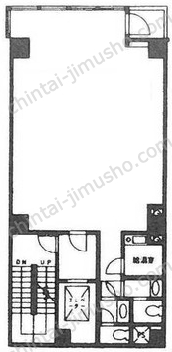 クレセントビル6階の間取図