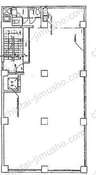 喜助神田西口ビル3階の間取図